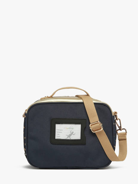 Lunchtas 1 Compartiment Cameleon Blauw vintage fantasy PBVGBL24 ander zicht 3